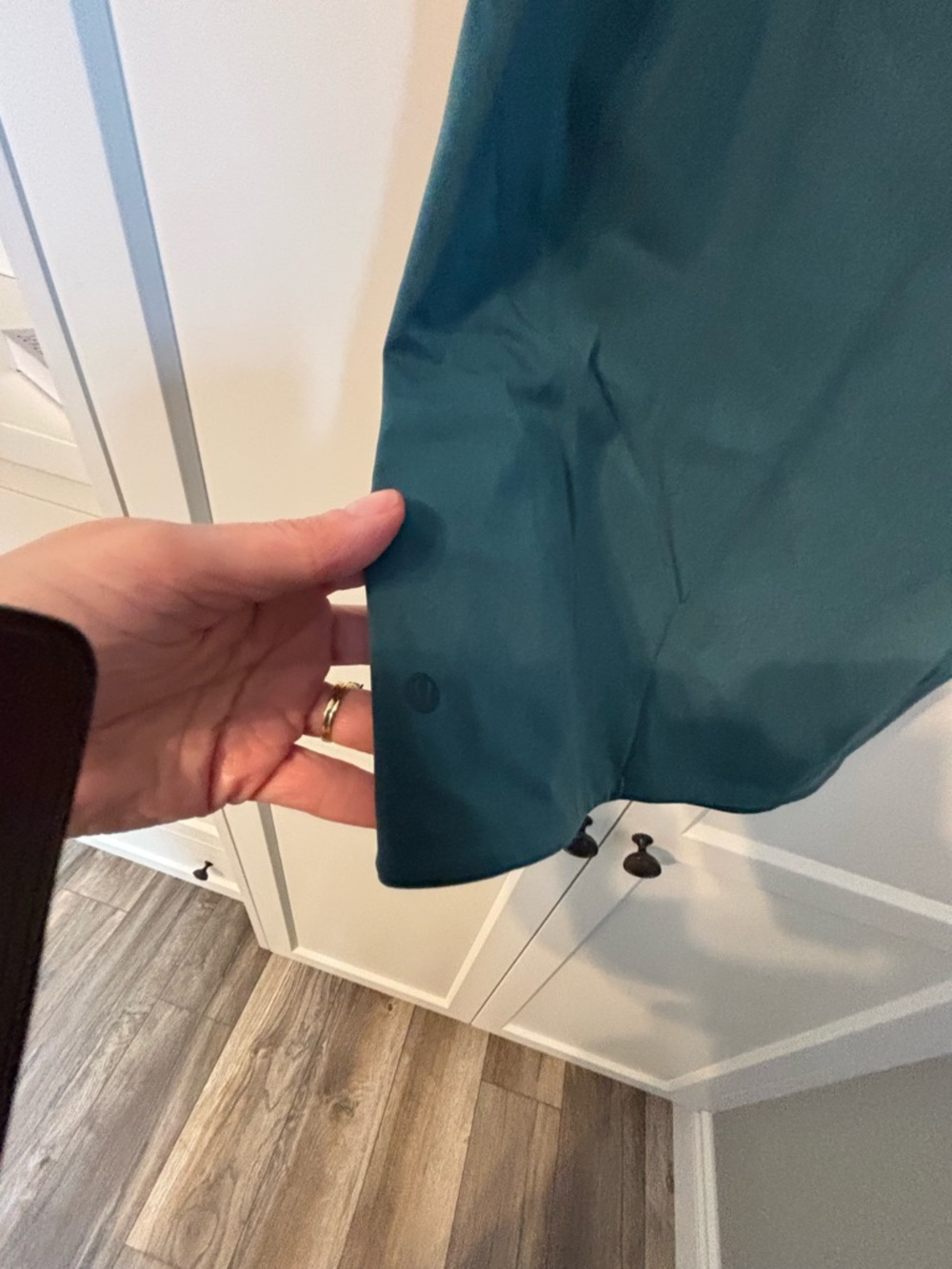 Lululemon Wundermost Nulu Mockneck Tank Top Storm Teal - Picture 4 of 6